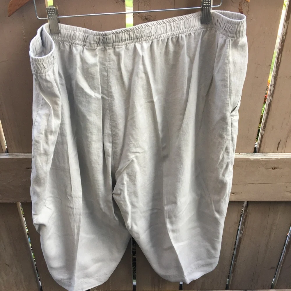 Coral Bay Plus Pull On Drawstring Capris Sz 3X - Picture 6 of 11